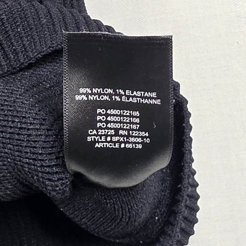 Aritzia Babaton Sculpt Crop Top Womens Medium Black Ribbed Knit Square Neck - Picture 8 of 9